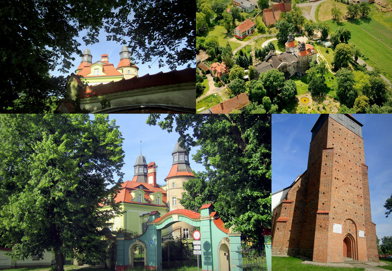Pałac i kościół w Jędzychowie