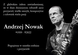 Zmarł gitarzysta, założyciel TSA Andrzej Nowak
