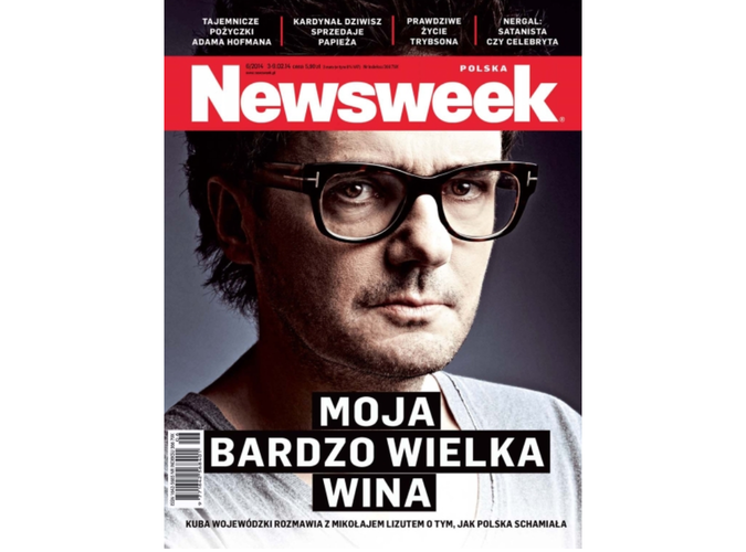Kuba Wojewódzki na okładce 'Newsweeka'