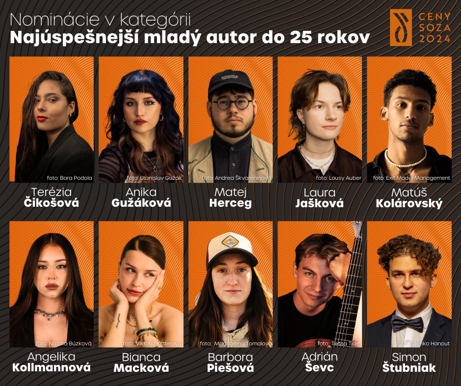 Nominácie na Ceny SOZA 2024.