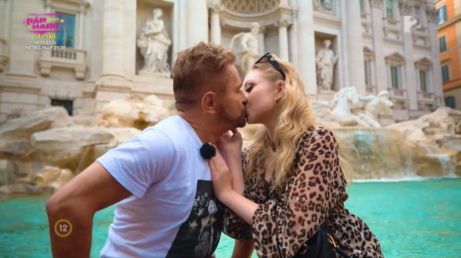 Jákob Zoli Olaszországba vitte a műsor folyamán Natit, romantikus volt az első rendes csók / Fotó: Blikk, TV2