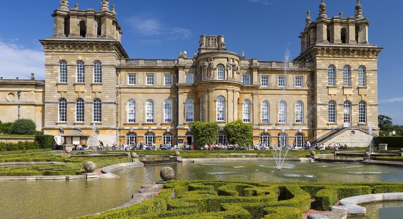 The opulent wedding took place at Blenheim Palace, in Woodstock, Oxfordshire, the birthplace of Sir Winston Churchill.