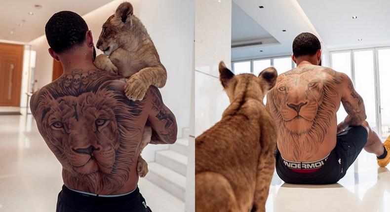 Showing off tattoos and keeping a ‘wild’ pet: How Memphis Depay is self-isolating