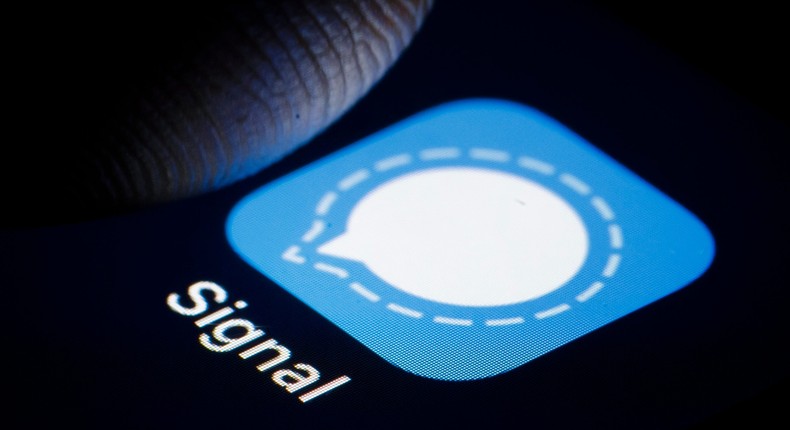 Signal came back online Saturday evening after an outage that started Friday morning.