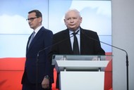 Prezes PiS Jarosław Kaczyński i premier Mateusz Morawiecki