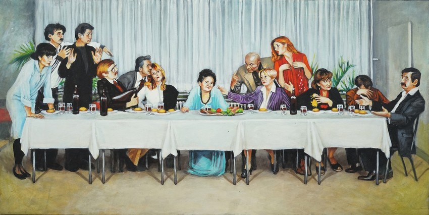 Kevo, lalalalala (100x50, akril na platnu 2018).