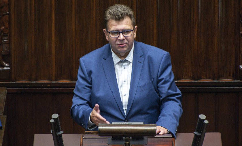 Poseł Lewicy Robert Obaz.