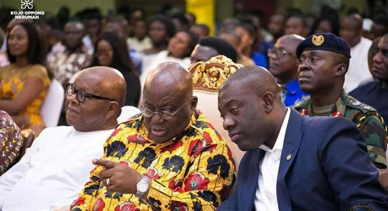 Kojo Oppong-Nkrumah and President Nana Akufo-Addo