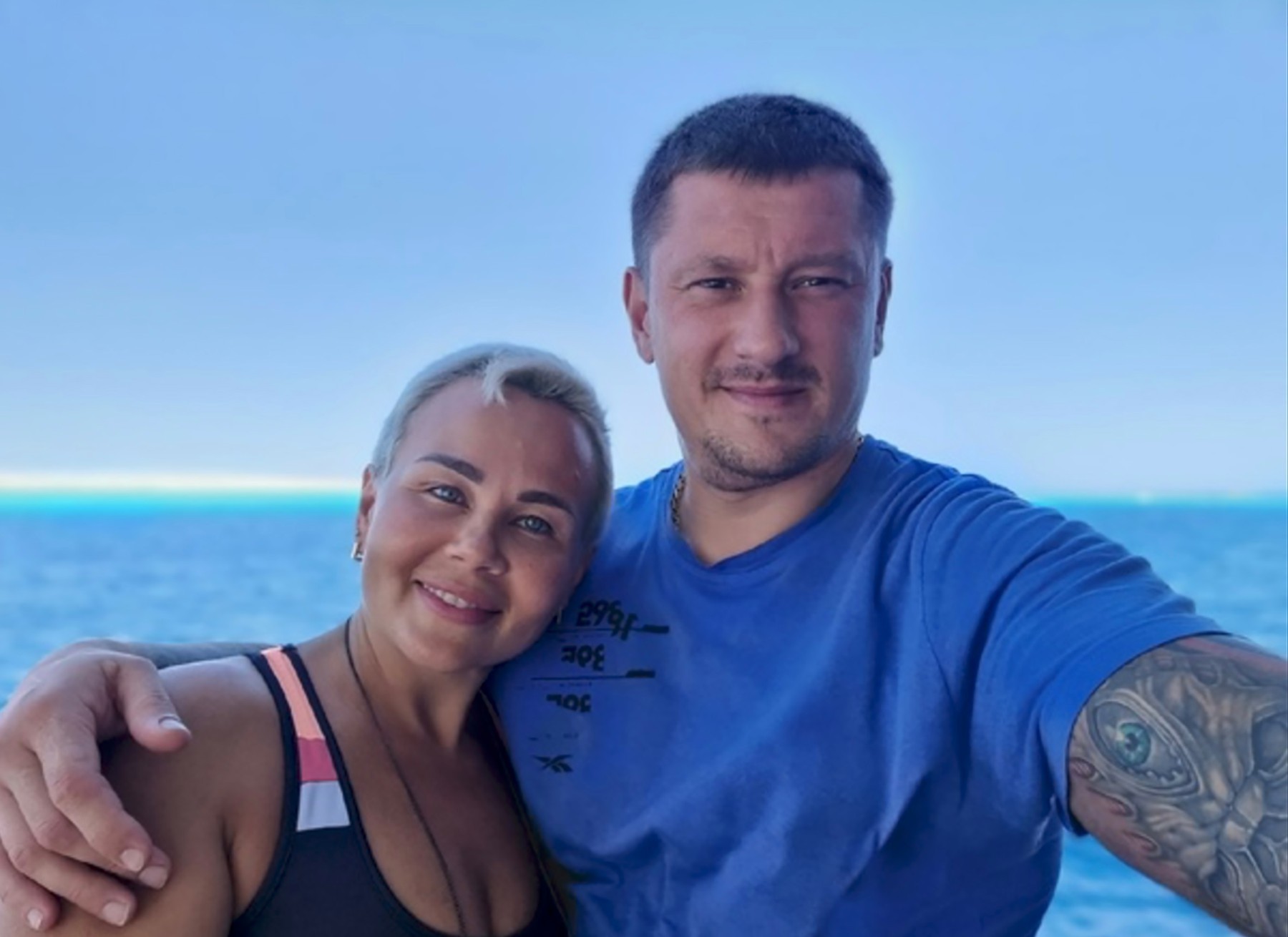 Kristina Osipova s manželom Yurim.
