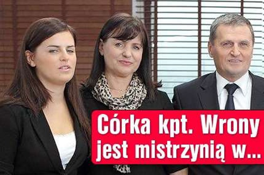 Córka kpt. Wrony jest mistrzynią w...