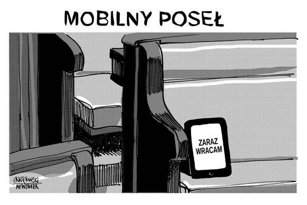 Mobilny posel ipad sejm posłowie krzętowski