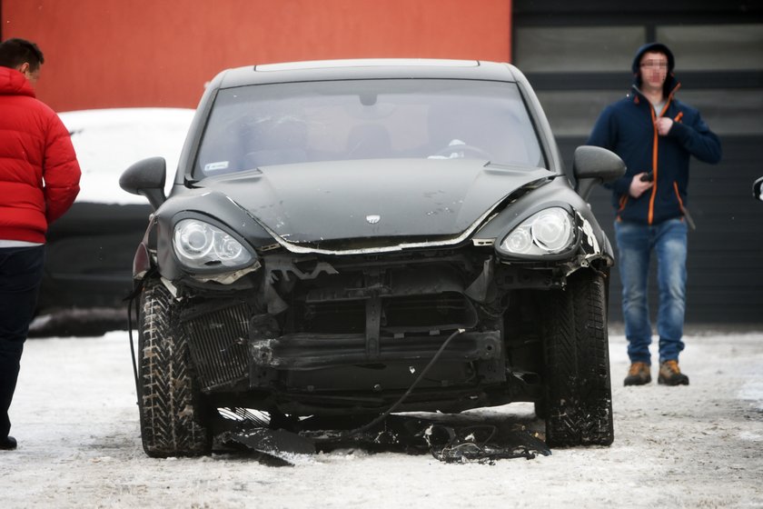 Marina Łuczenko rozbiła ukochane Porsche Cayenne Wojciecha Szczęsnego