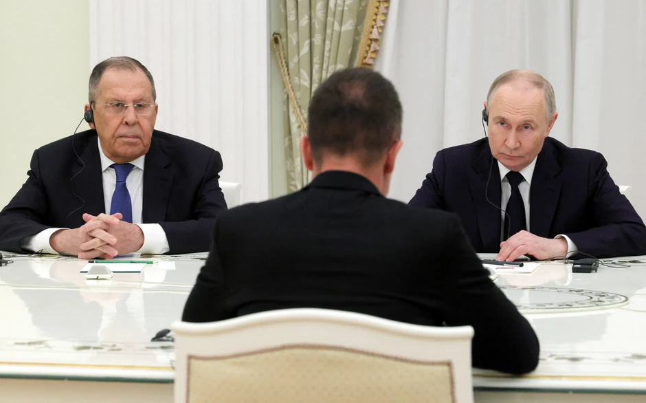 Sergej Lavrov, Peter Sijarto i Vladimir Putin