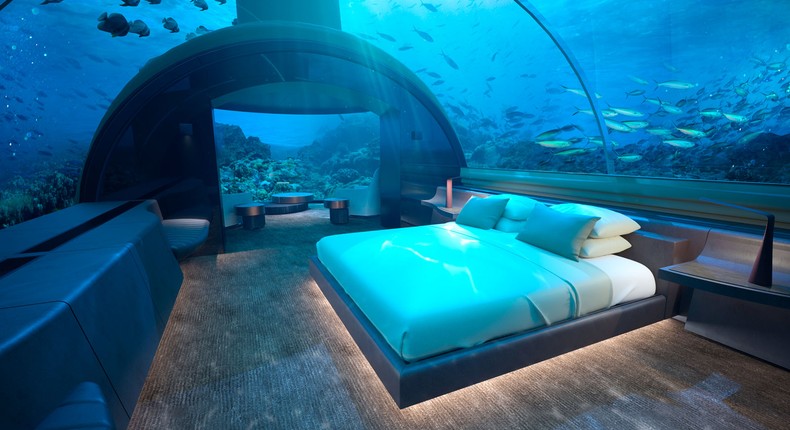 See the world's first underwater hotel residence in Maldives. [CNN]