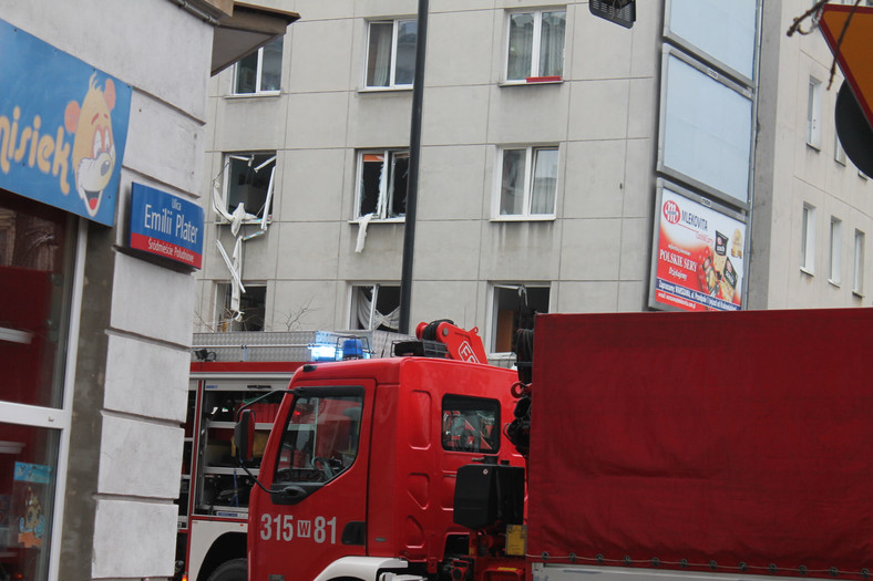 Wybuch gazu w kamienicy w Warszawie