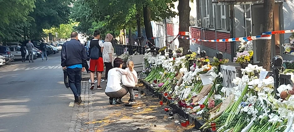 Potresne scene ispred OŠ "Vladislav Ribnikar"