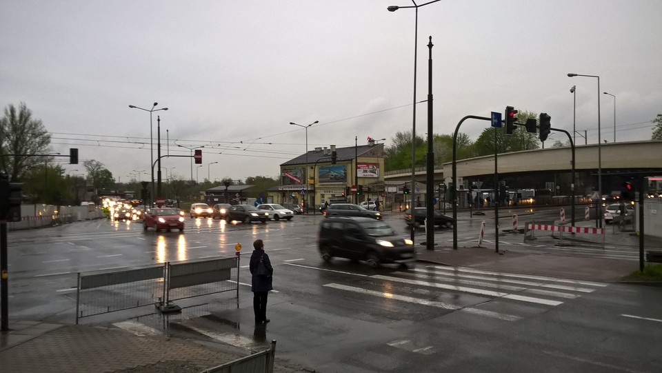 Kraków korki na wielickiej i powstańców śląskich. Poważne