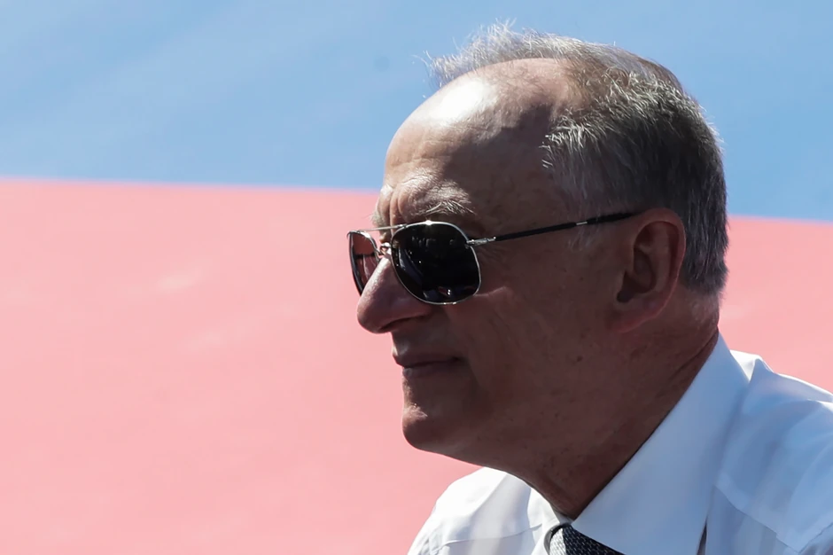 Nikolaj Patrušev na vojnoj paradi u Moskvi u junu