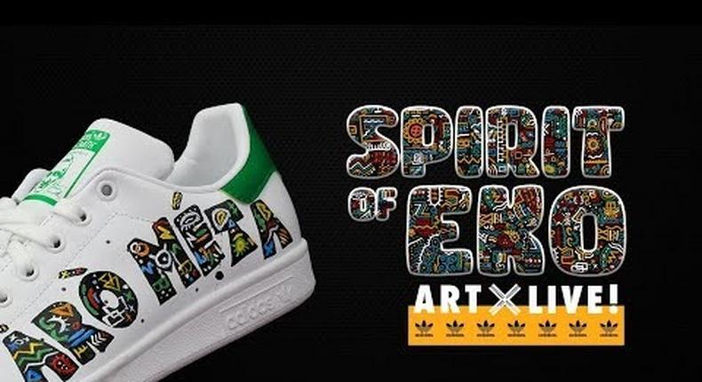 bCODE Partners with Graffiti artist Dricky to launch limited edition original adidas pieces at Art X Live! 2021.