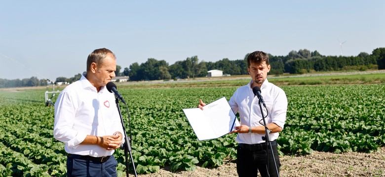 Tusk odwiedził rodzinne gospodarstwo Kołodziejczaka. Wspólnie szykują wizytę w Brukseli