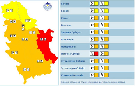 meteoalarm za 12. jun