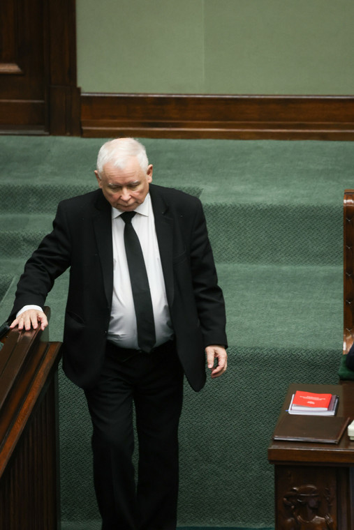 Jarosław Kaczyński w Sejmie