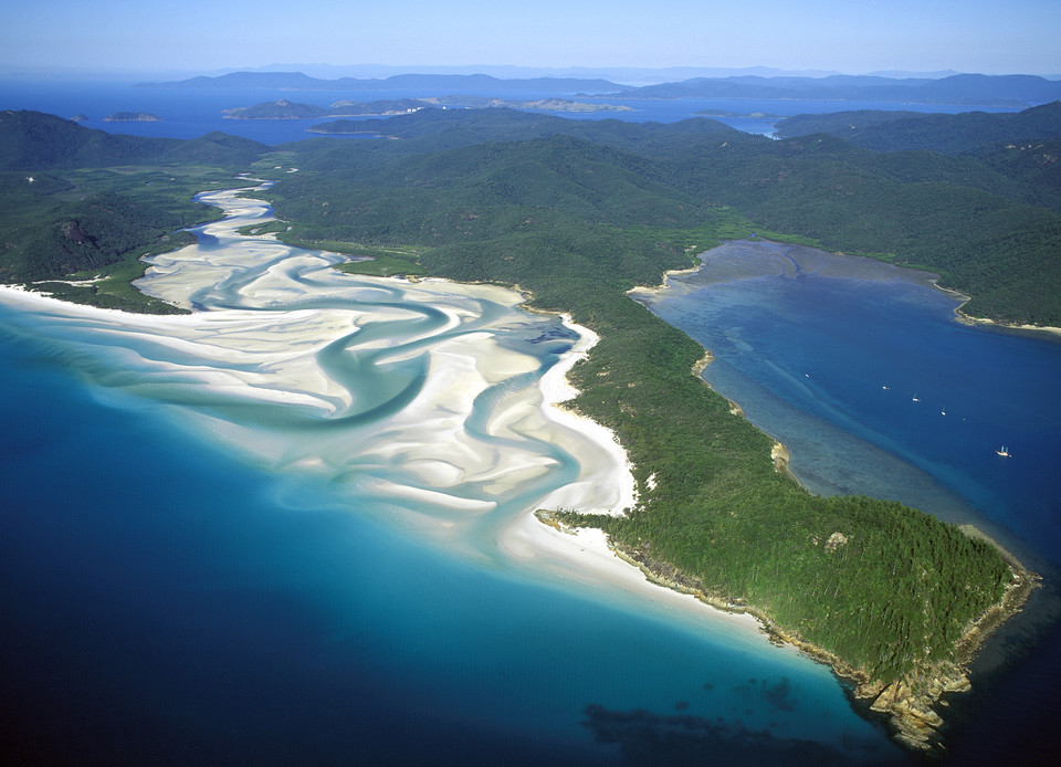 Plaża Whiteheaven na wyspach Whitesundays (Australia)