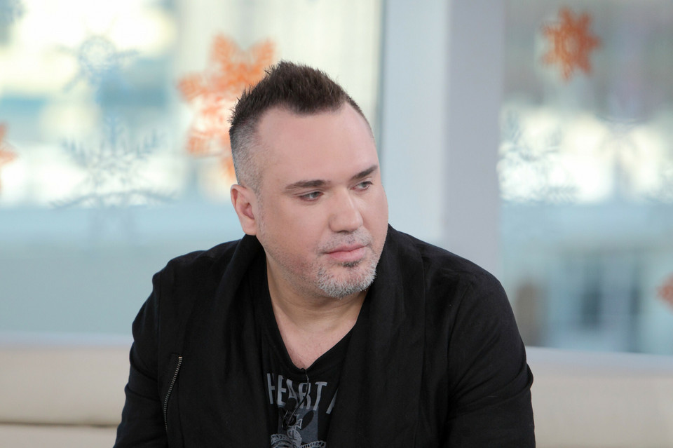 Szymon Wydra na planie programu "Dzień Dobry TVN" w 2014 r.