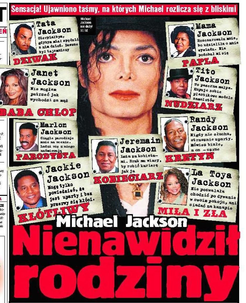 Michael Jackson nienawidził rodziny