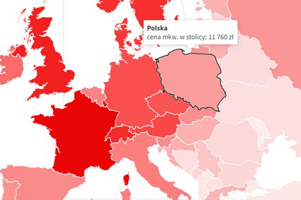 Mapa cen mieszkań w Europie. Warszawa prawie tak droga jak Madryt, Lizbona i Rzym