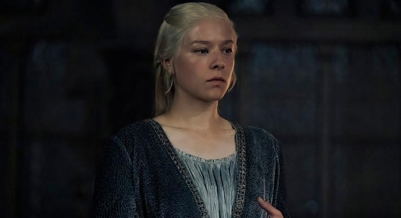 Rhaenyra Targaryen (Emma D'Arcy) is preparing for a civil war in her home in Dragonstone in the first few episodes of House of the Dragon season two.Theo Whitman / HBO