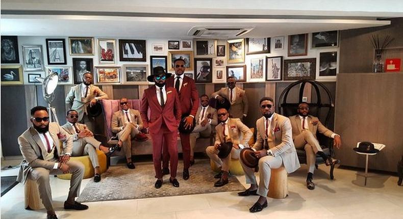 Noble Igwe and groomsmen