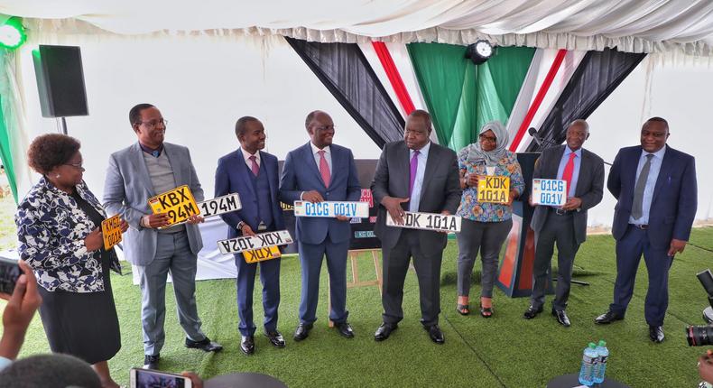 CS Fred Matiang'i launches new number plates with hidden securtity features