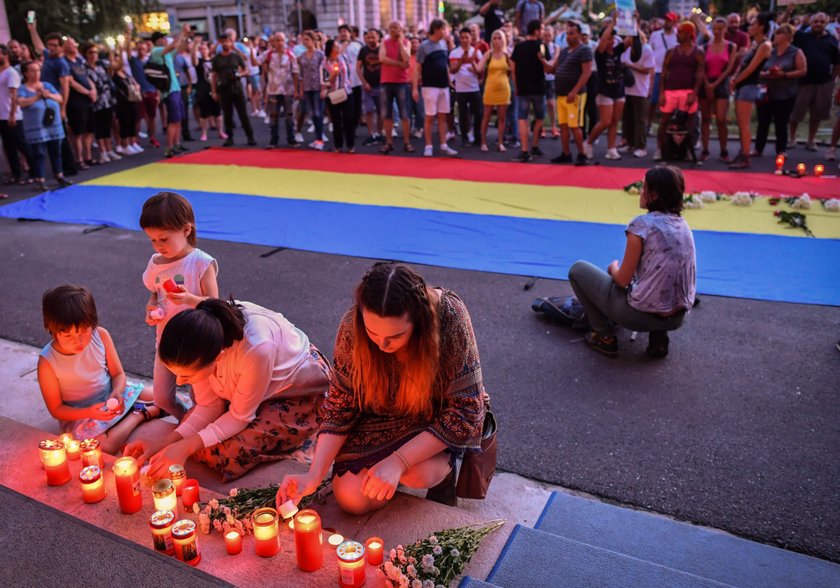 ROMANIA-CRIME-PROTEST