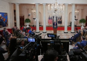  Donald Tramp govori o ratu u Iranu iz  Bele kuće