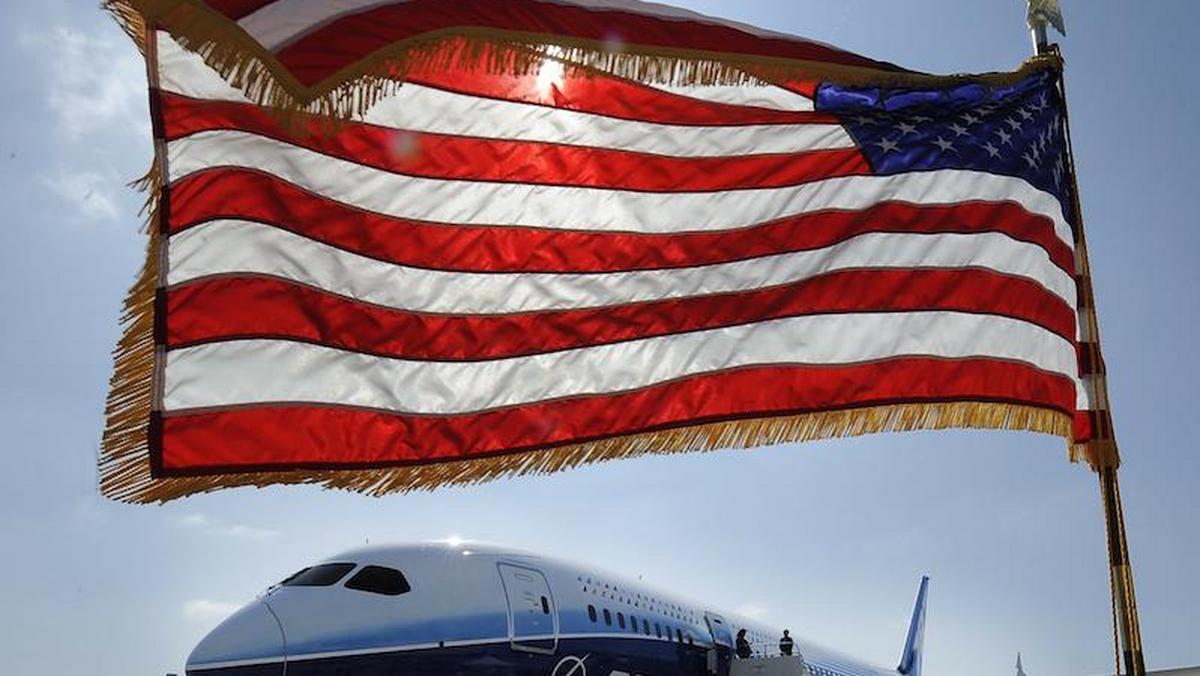 Boeing 787 Dreamliner i flaga USA