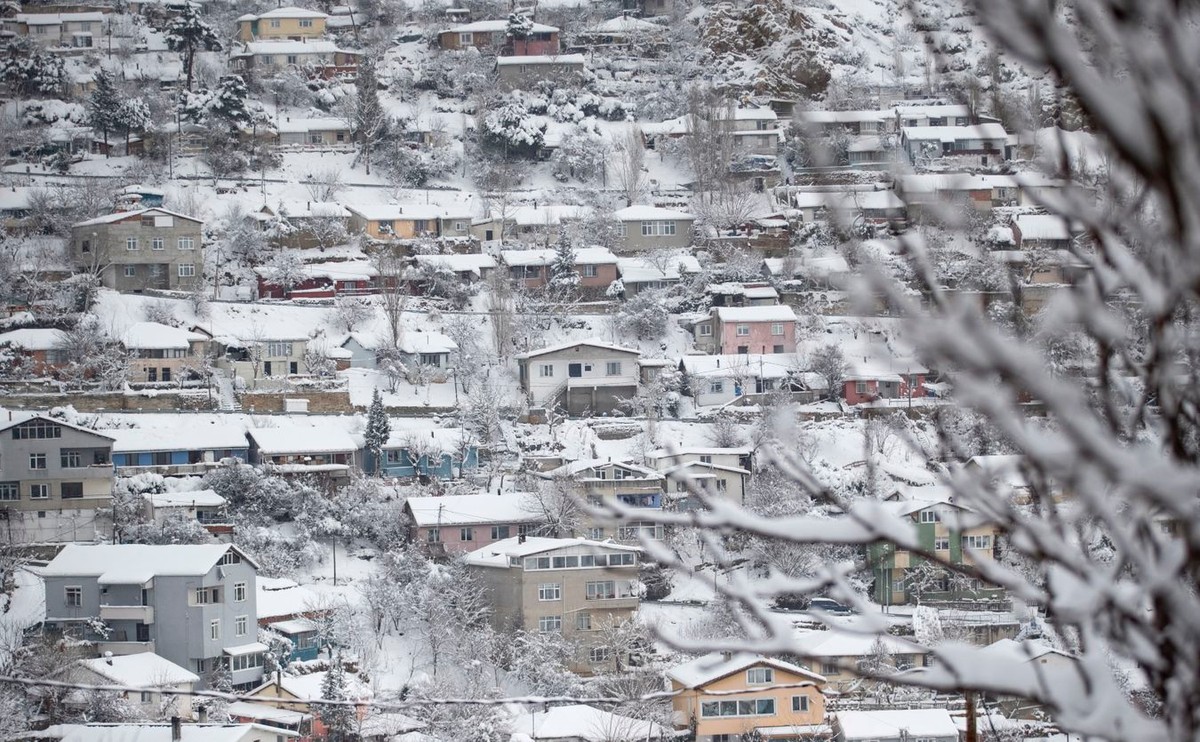 A snowy winter day in Istanbul