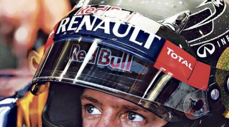 Villog Vettel feje mint a diszkógömb