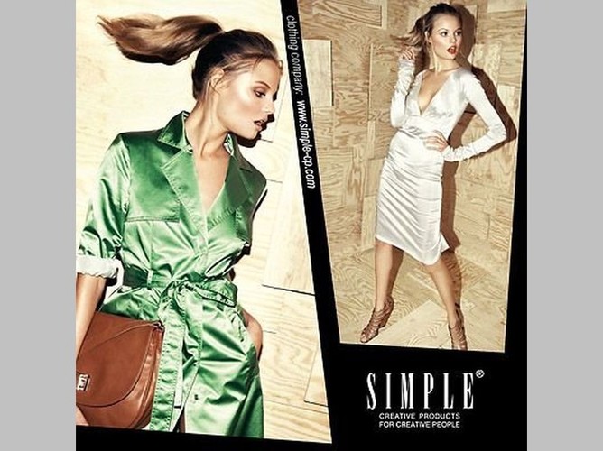 Magda Frąckowiak w kampanii Simple na sezon wiosna-lato 2011