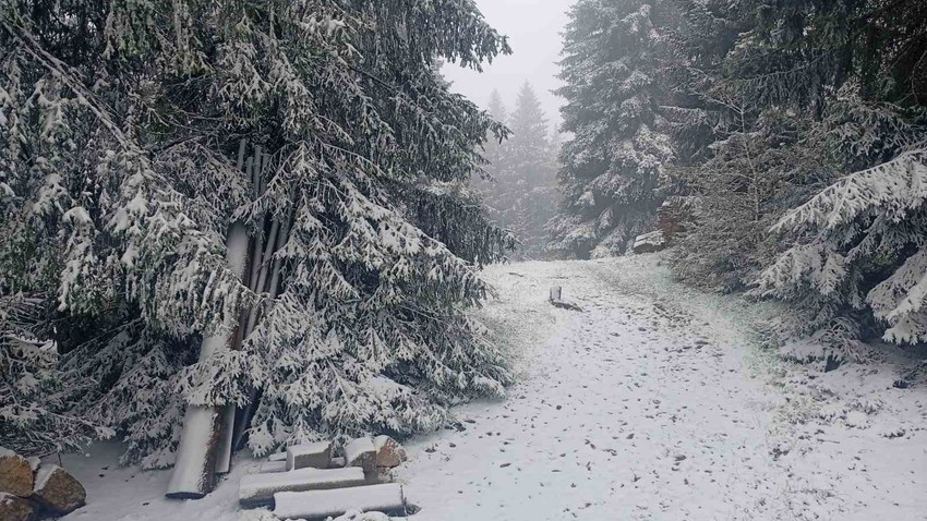 Snega na planinskom prevoju Jabuka 16. maja