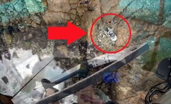 Tesla spadła z 76-metrowego klifu. Dzieci i rodzice... przeżyli!