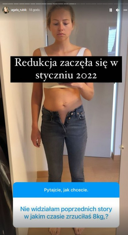 Agata Rubik schudła 