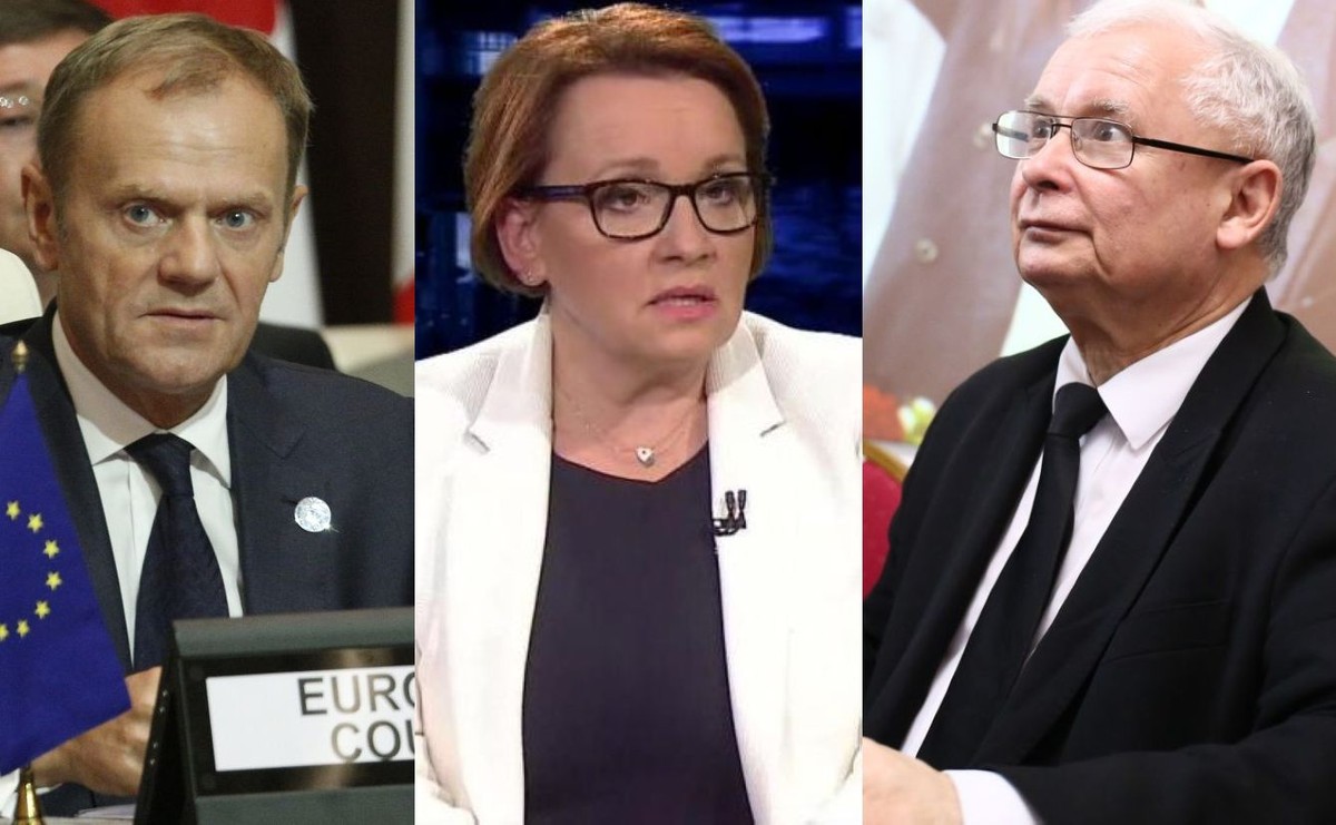 Donald Tusk, Anna Zalewska i Jarosław Kaczyński