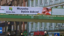 'Wszystko będzie dobrze'. Bielsko-Biała dodaje otuchy mieszkańcom