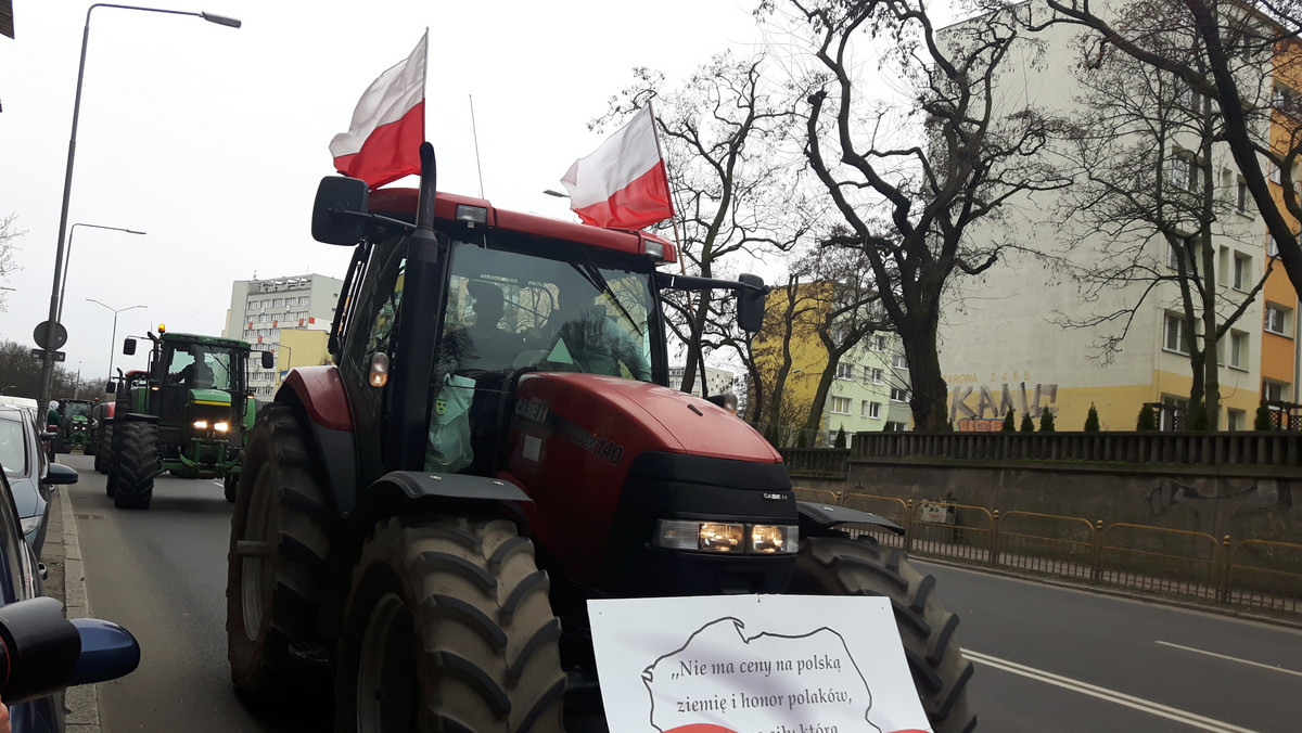 Protest rolników w Szczecinie