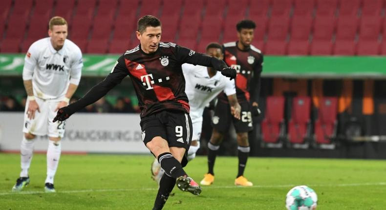 Lewandowski has scored 22 Bundesliga goals this term in 16 games