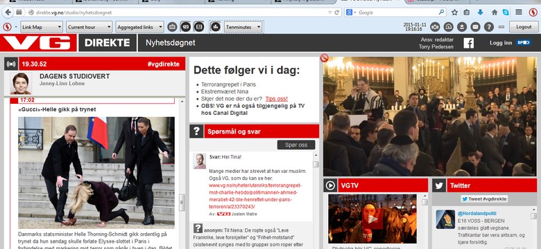 Pech duńskiej premier. Norweskie media śmieją się z jej wizyty w Paryżu