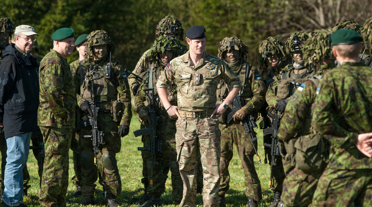 Harry (középen)
is ennél az ezrednél szolgált. A
lagzi előtt kiszűrik a drogosakat / Fotó: AFP
