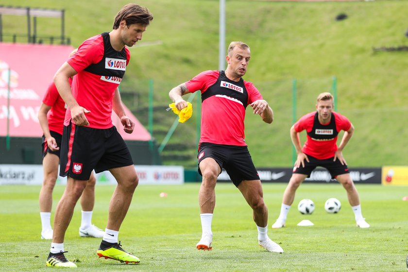 Pilka nozna. Reprezentacja Polski. Zgrupowanie trening. 31.05.2018