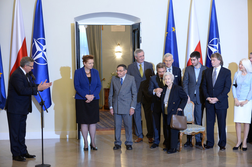 Prezydent podczas spotkania z darczyńcami Muzeum Historii Żydów Polskich. Fot. PAP/Jacek Turczyk